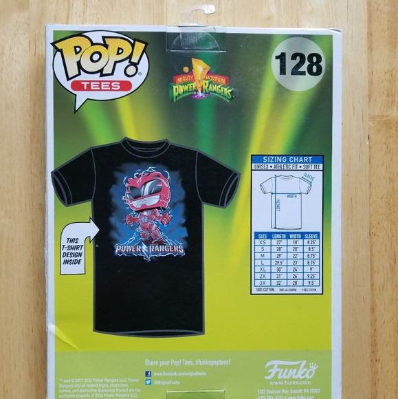 Funko Pop Red Power Ranger Tee - Picture 2 of 4